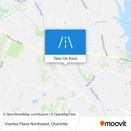 Mapa de Overlea Place Northwest