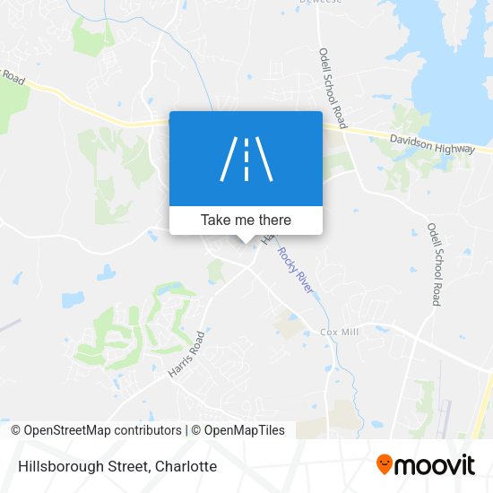 Mapa de Hillsborough Street