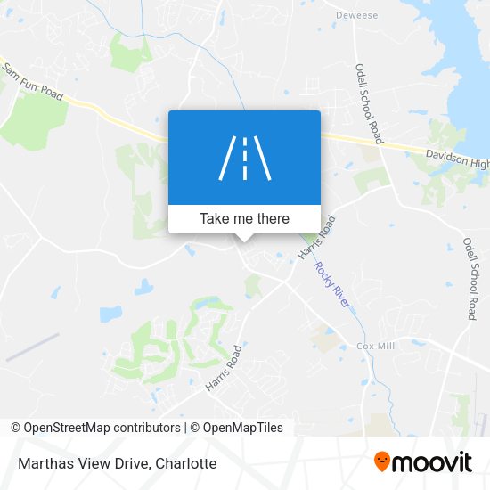 Marthas View Drive map