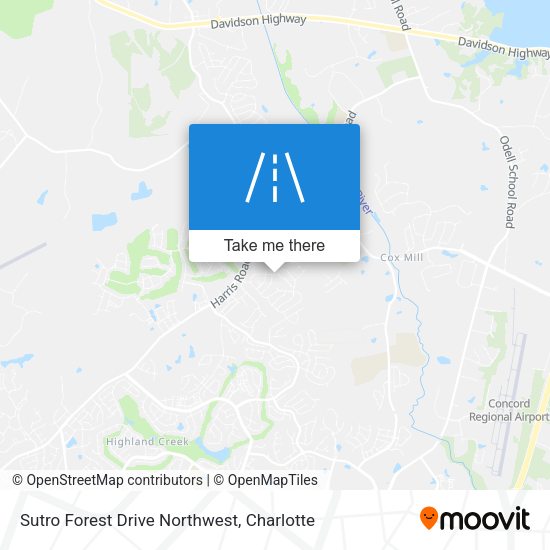 Mapa de Sutro Forest Drive Northwest
