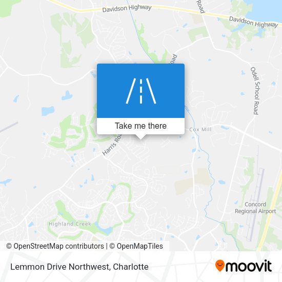 Lemmon Drive Northwest map