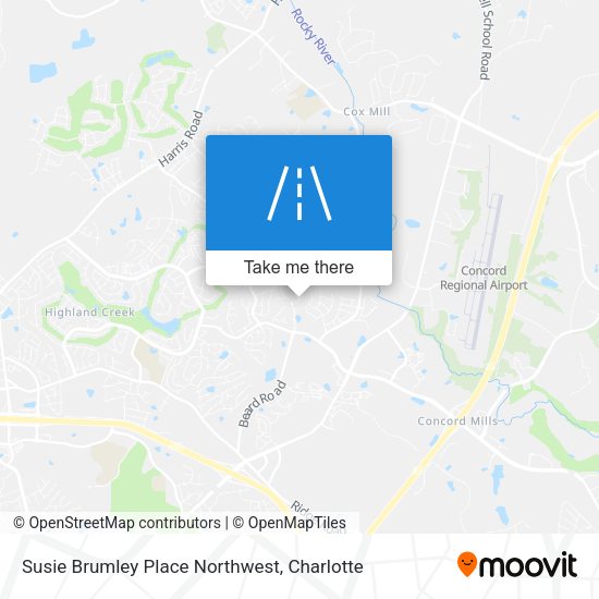 Susie Brumley Place Northwest map