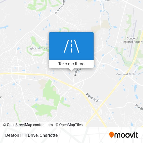 Deaton Hill Drive map