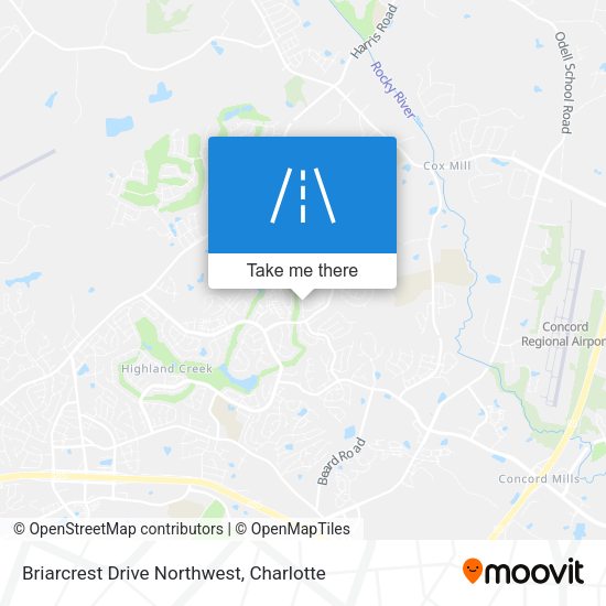 Mapa de Briarcrest Drive Northwest