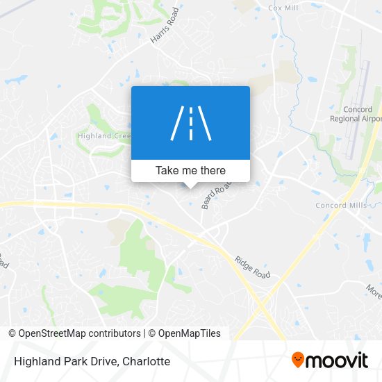 Mapa de Highland Park Drive