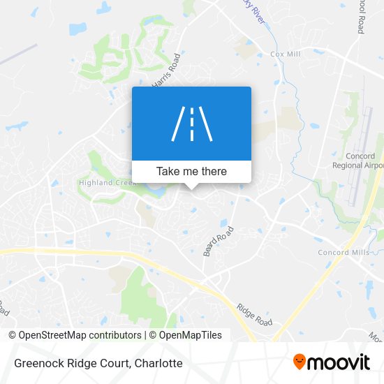 Greenock Ridge Court map