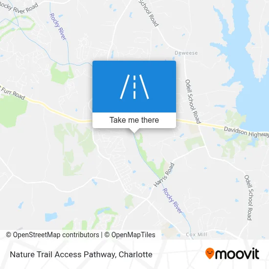 Nature Trail Access Pathway map