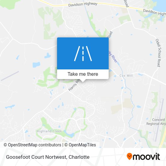 Goosefoot Court Nortwest map