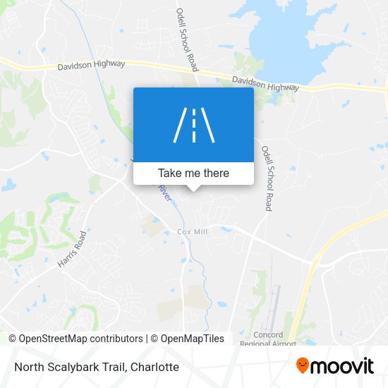 North Scalybark Trail map