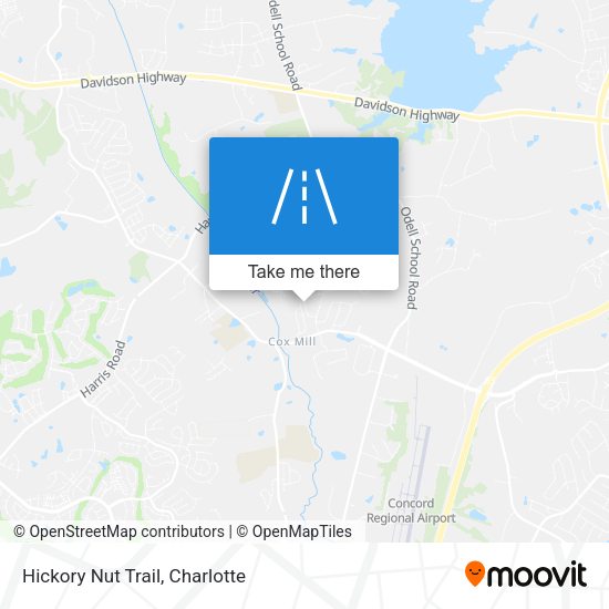 Hickory Nut Trail map