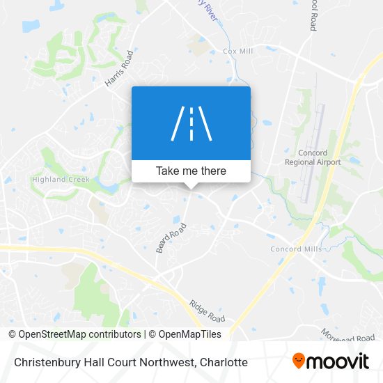 Mapa de Christenbury Hall Court Northwest