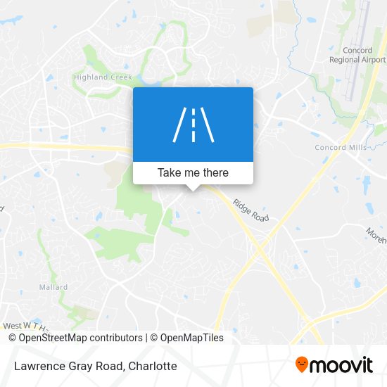 Mapa de Lawrence Gray Road