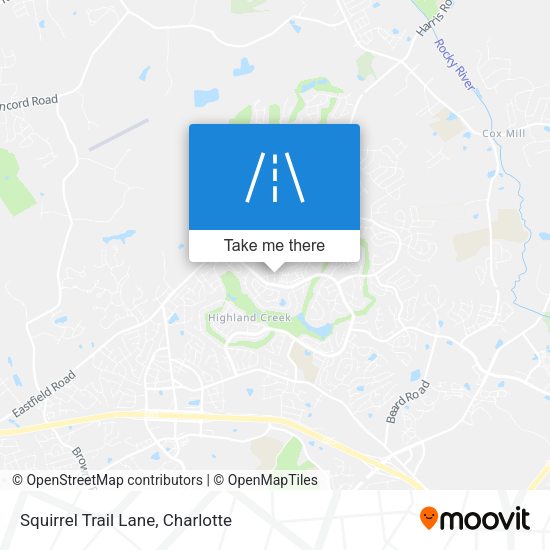 Squirrel Trail Lane map