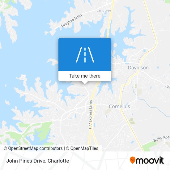 John Pines Drive map