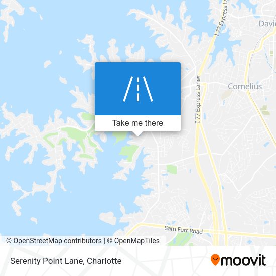 Serenity Point Lane map
