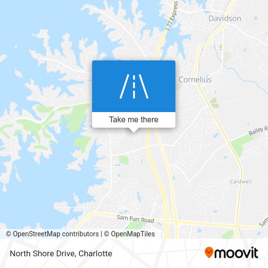 North Shore Drive map
