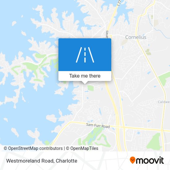 Westmoreland Road map