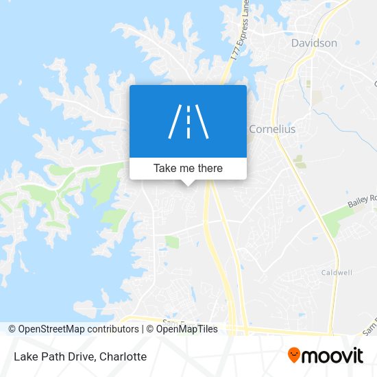 Lake Path Drive map