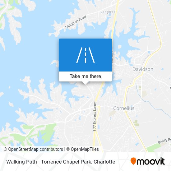 Mapa de Walking Path - Torrence  Chapel Park