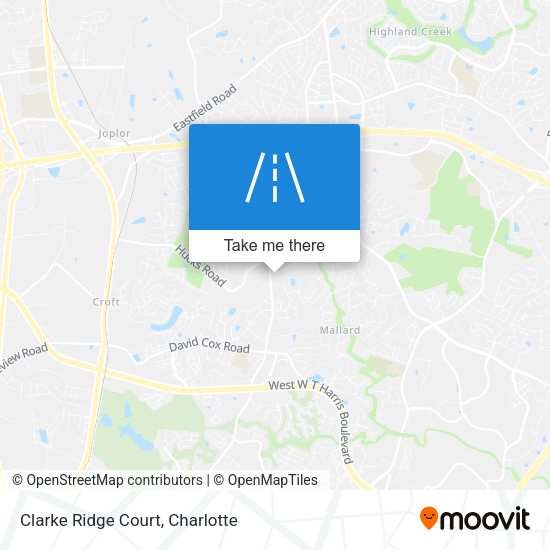 Mapa de Clarke Ridge Court