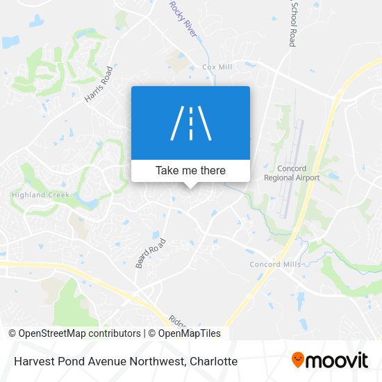 Harvest Pond Avenue Northwest map