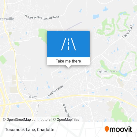 Mapa de Tosomock Lane