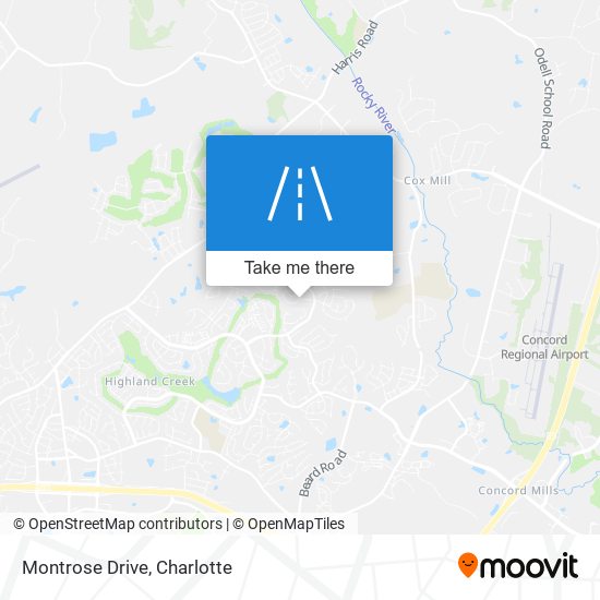 Montrose Drive map