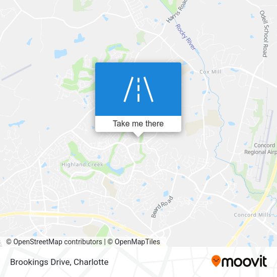 Brookings Drive map