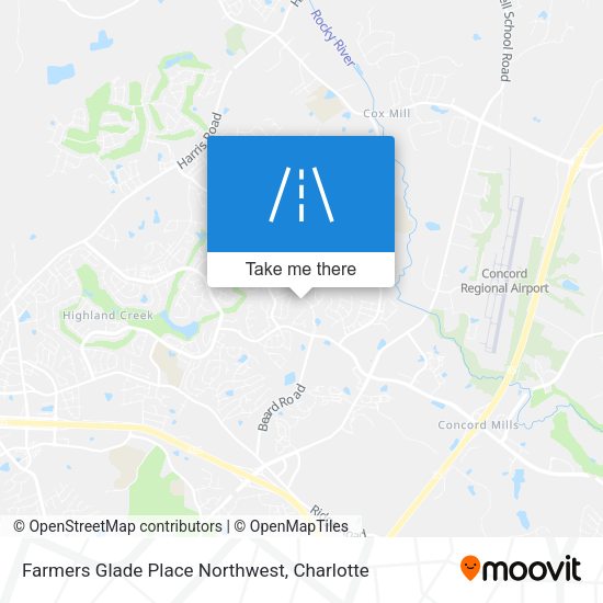 Farmers Glade Place Northwest map