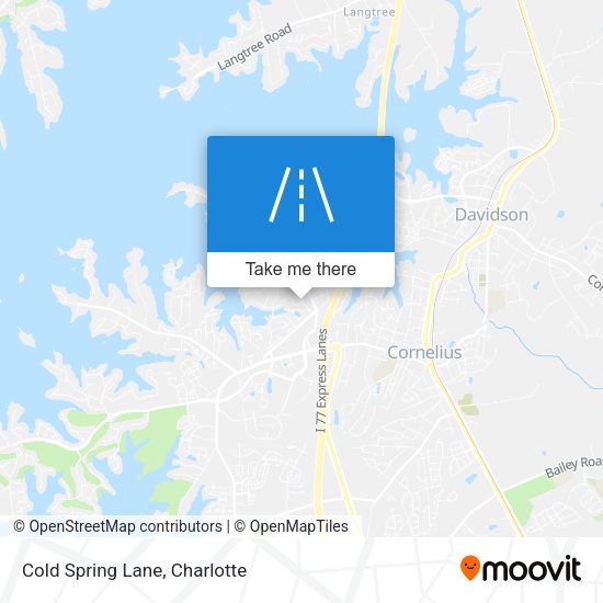 Cold Spring Lane map