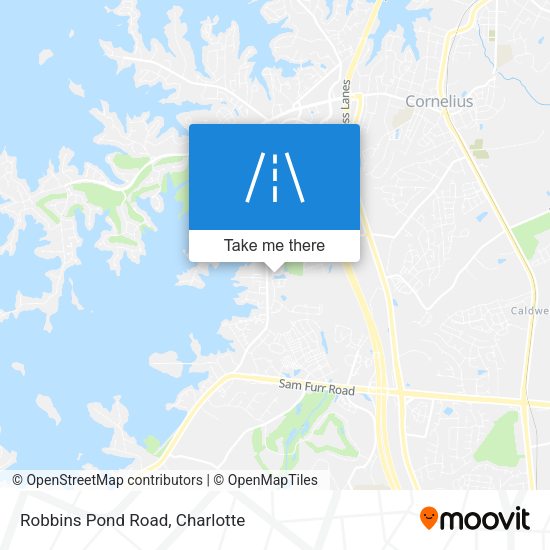 Robbins Pond Road map