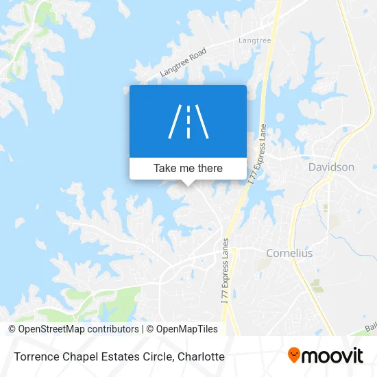 Torrence Chapel Estates Circle map