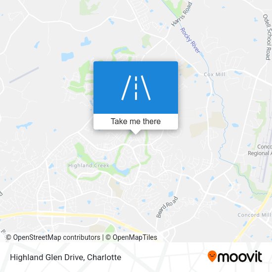 Highland Glen Drive map