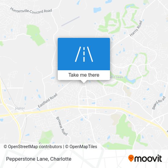 Pepperstone Lane map