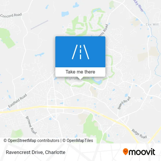 Ravencrest Drive map