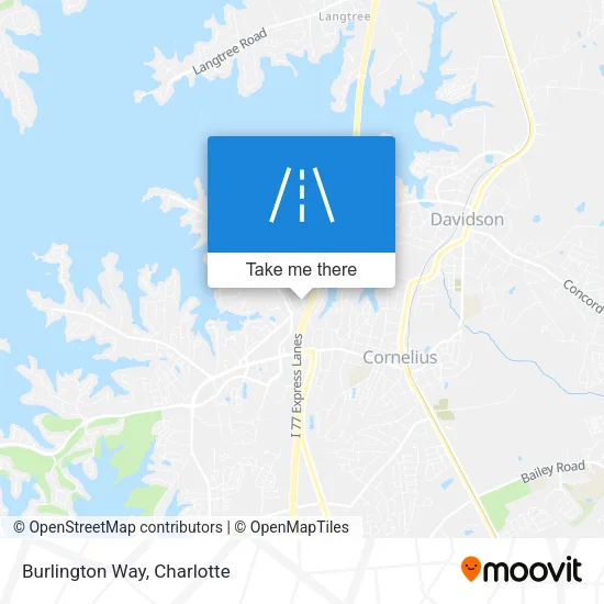 Burlington Way map