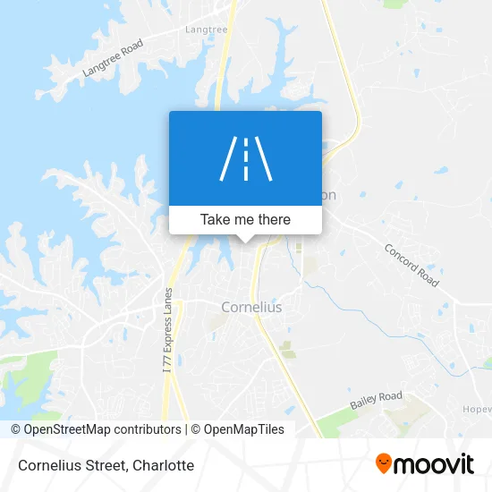 Cornelius Street map