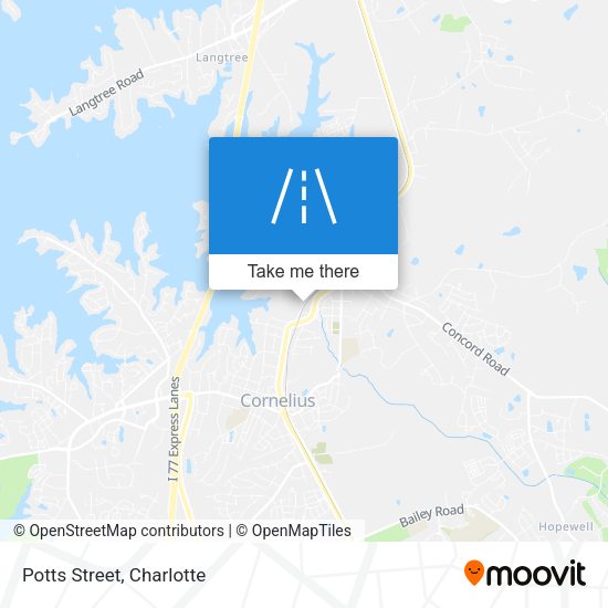 Mapa de Potts Street