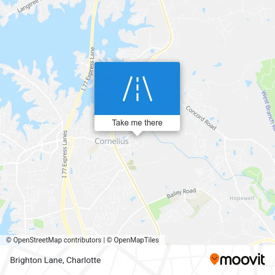 Brighton Lane map