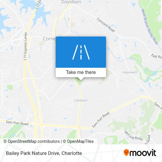 Bailey Park Nature Drive map
