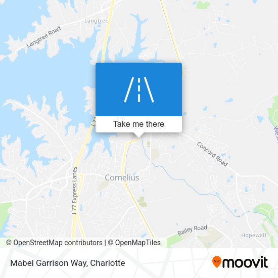 Mabel Garrison Way map
