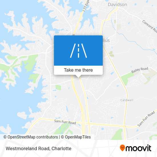 Westmoreland Road map