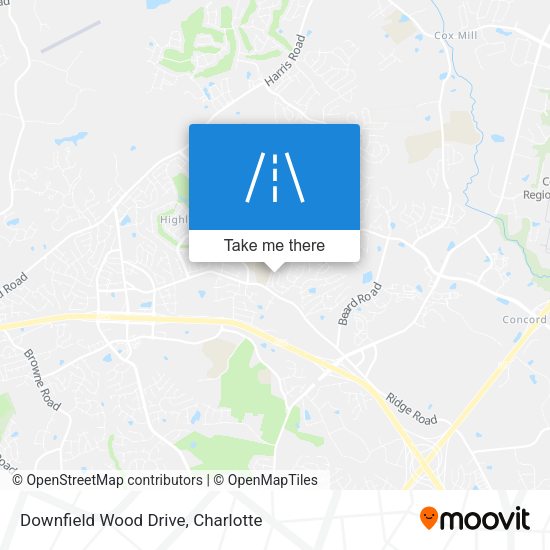 Downfield Wood Drive map