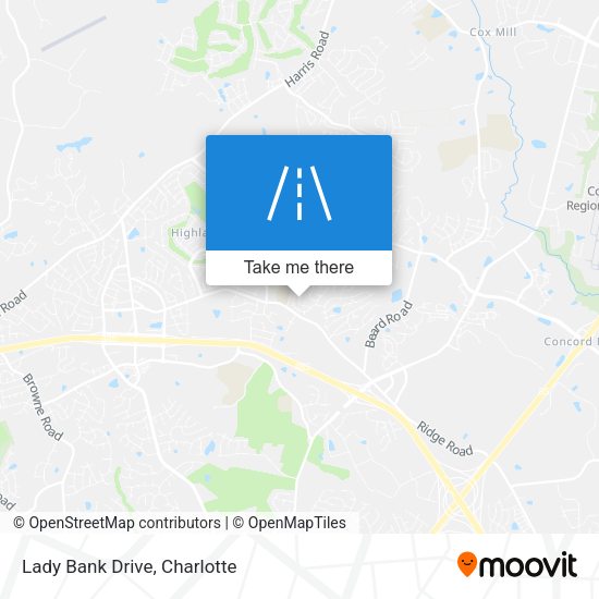 Lady Bank Drive map