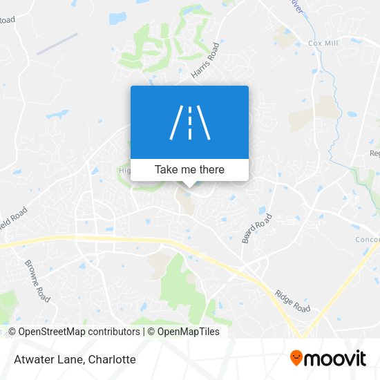 Atwater Lane map