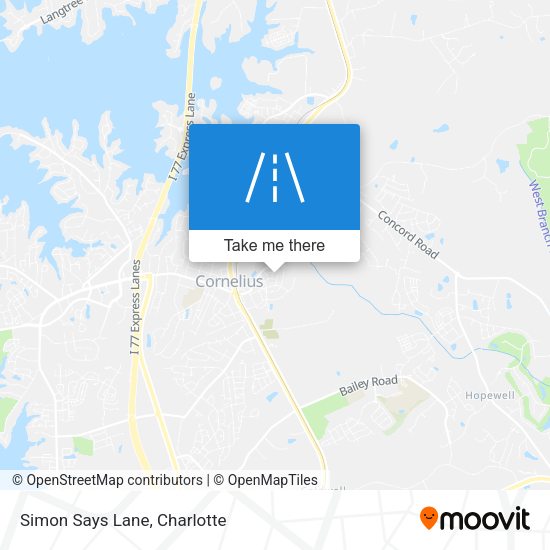 Mapa de Simon Says Lane