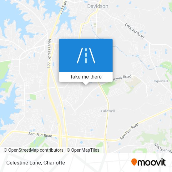 Mapa de Celestine Lane