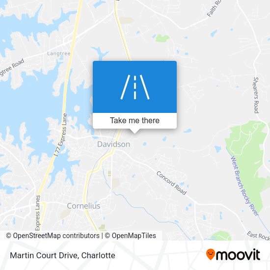 Mapa de Martin Court Drive