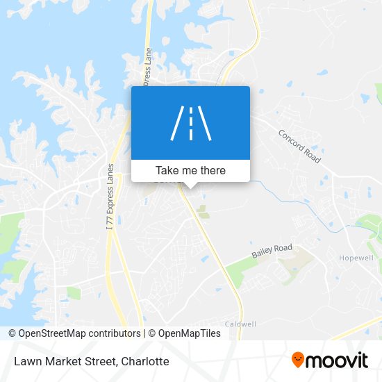 Lawn Market Street map