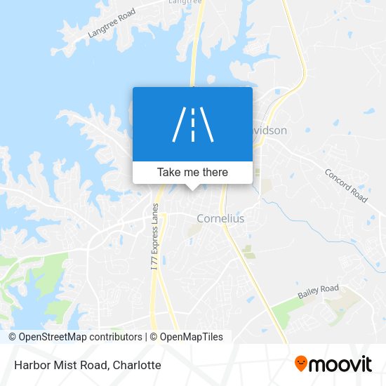 Harbor Mist Road map